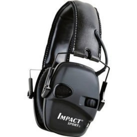 HONEYWELL NORTH Howard Leight„¢ 1030942 Impact® Sport Folding Electronic Earmuff, Black, NRR 22 dB 1030942